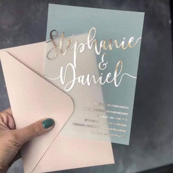 

greeting cards printed vellum paper with envelope