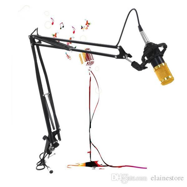 

2020 professional metal suspension scissor arm adjustable microphone stand holder for mounting on pc lapnotebook