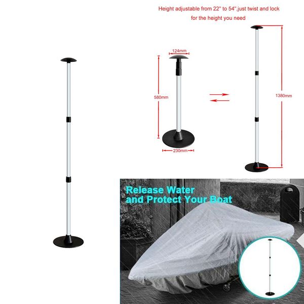

marine boat cover support pole,aluminum abs pvc 3-stage extension