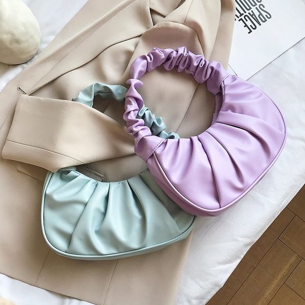 

retro bags for women 2020 vintage handbags solid color summer purses women bag lady hobo bags female pouch female leather bag