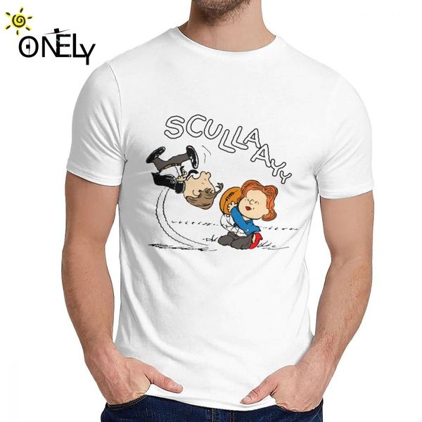 

t-shirt x-files peanuts pure cotton new round collar vintage short sleeve