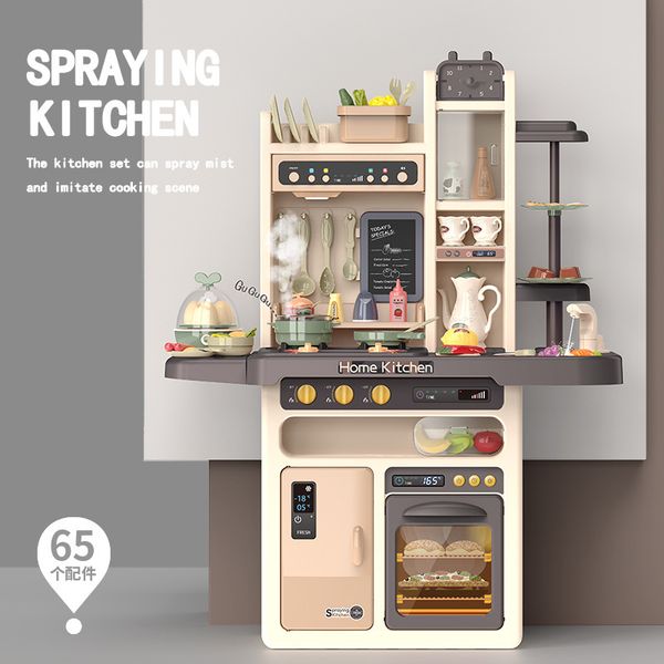 

93cm big size simulated water spray kitchen toys cooking table pretend play and dress-up toy for girl