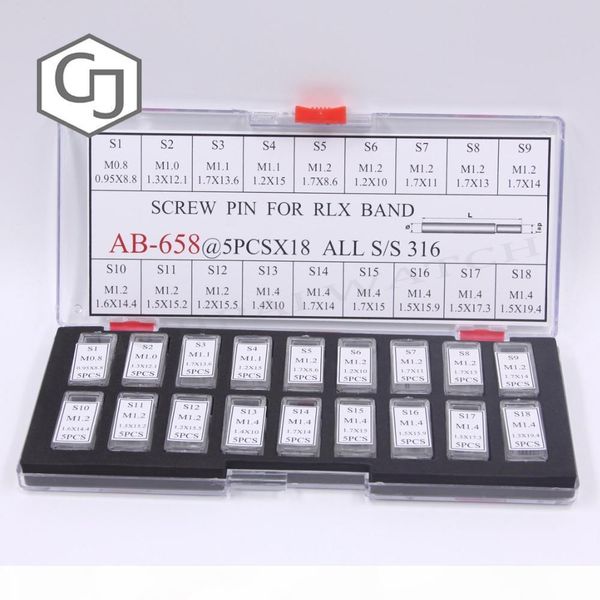 

бесплатная доставка 90pc винт pins ссылки для generic rlx смотреть bands браслеты ремни различных размеров набор