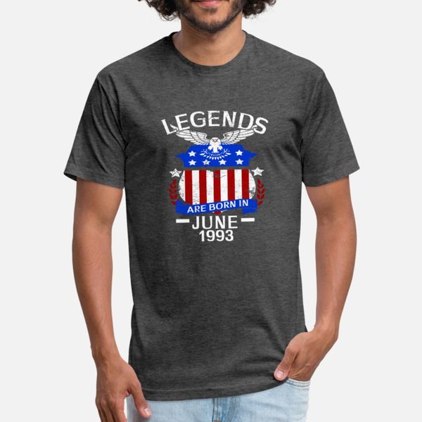 

legends are born in june 1993 t shirt men print 100% cotton plus size 3xl letters fitness breathable summer style formal shirt