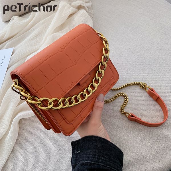 

марка дизайнерская цепи лепестковые сумки для женщин 2020 мода pu кожа crossbody плеча сумка женщины сумки кошельки камень шаблон new