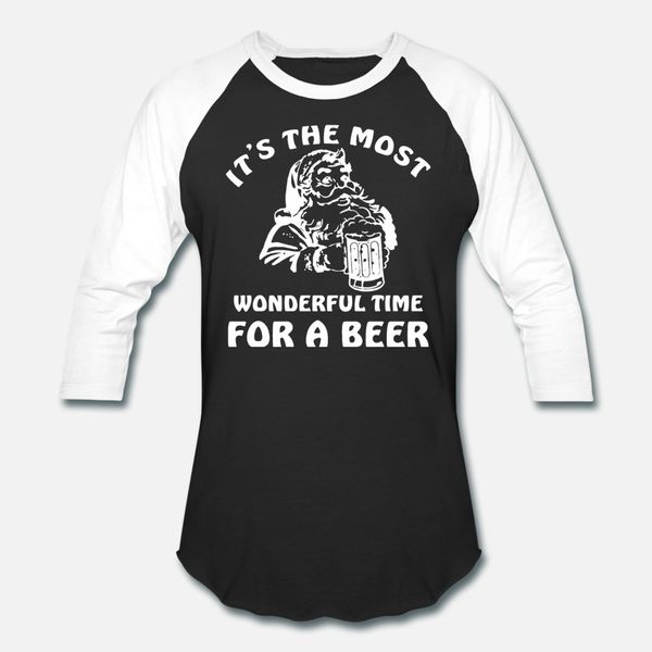 

christmas its the most wonderful time for a beer t shirt men character short sleeve plus size 3xl original fitness spring autumn shirt