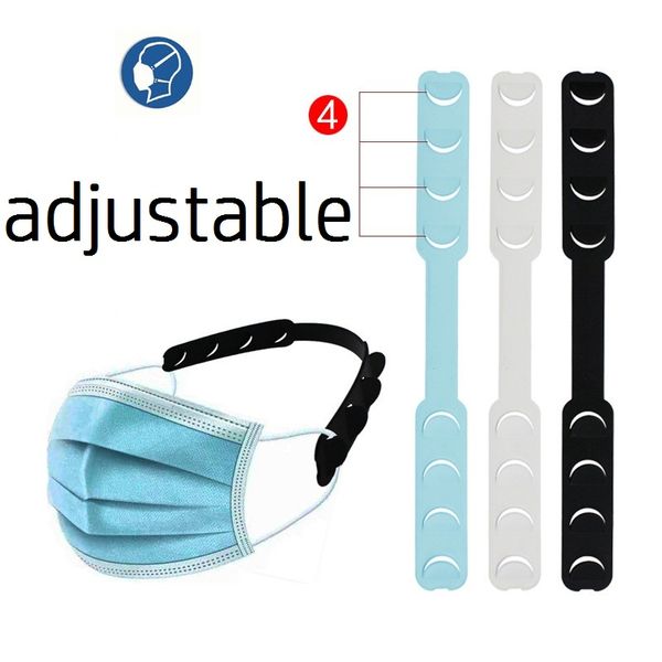 

face mask ear hooks adjustable anti-slip ear protection mask ear grips extension hook buckle holder comfortable four gear protective hooks
