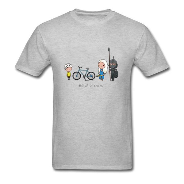 

game of thrones breaker of chains funny cartoon tshirt biker cotton house stark not today new t shirt for men