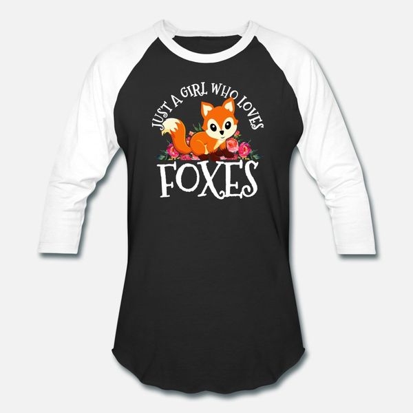 

just a girl who loves foxes fox lover gift t shirt men knitted 100% cotton o neck outfit gift funny casual summer vintage shirt