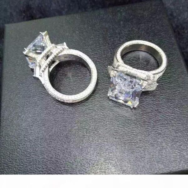 

уникальные эйфелева башня promise кольца серебра 925 8ct 5a сон cz обручального обручального кольца для женщин свадебных ювелирных изделий, Slivery;golden