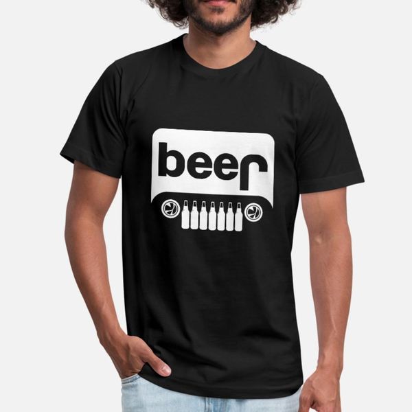 

пиво jeep тенниска мужчины характер футболка crew neck pattern известный юмор летом природные рубашки