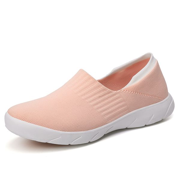 

2020 autumn sneakers women flats shoes comfortable casual sock shoes woman slip-on ballerina flats zapatillas mujer, Black
