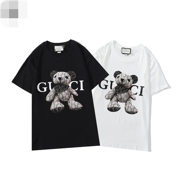 

2020 mens designer t shirt fashion paris men women couples casual t shirt black white stylist shirts size s-xxl, White;black