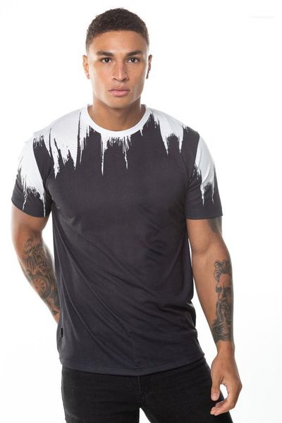 

male tee hip hop streetwear t shirts crew neck men t shirts summer cotton plus size, White;black