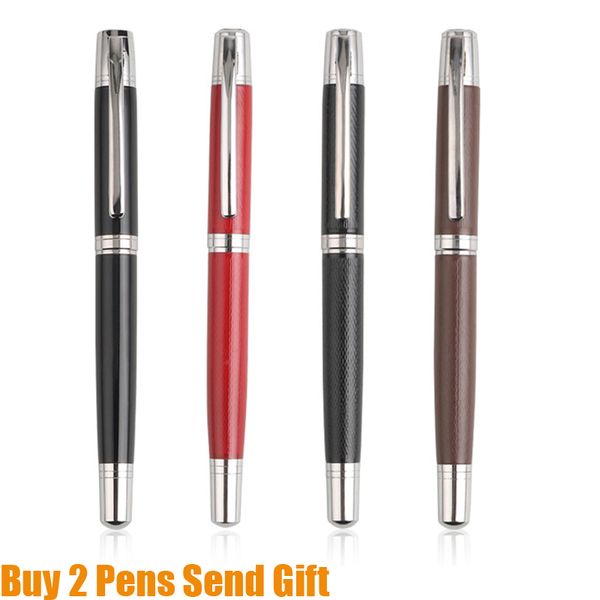 

classic design business men luxury metal roller ball pen school student writing gift pen buy 2 pens send gift, Blue;orange