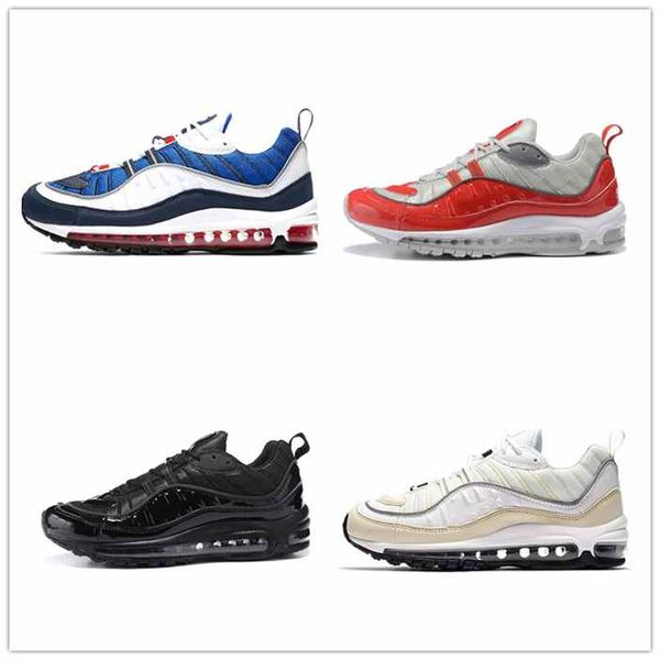 

2019 new arrival mens 98 gundam outdoor shoes for men's 98s white blue red black outdoor trainers sneakers size 36-45