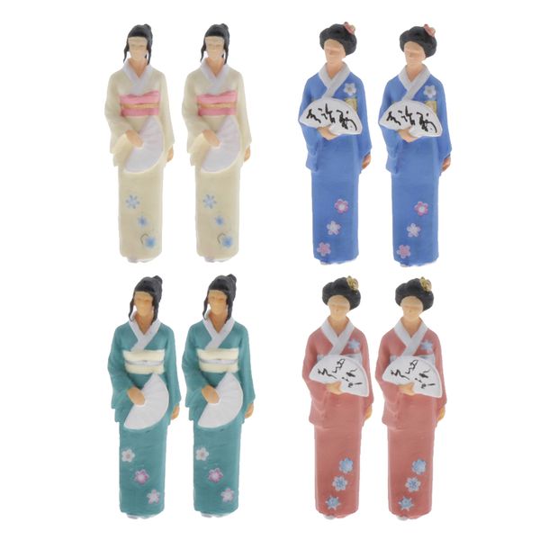 

8шт 1:64 сцена японок сценарий модель для детей toy group