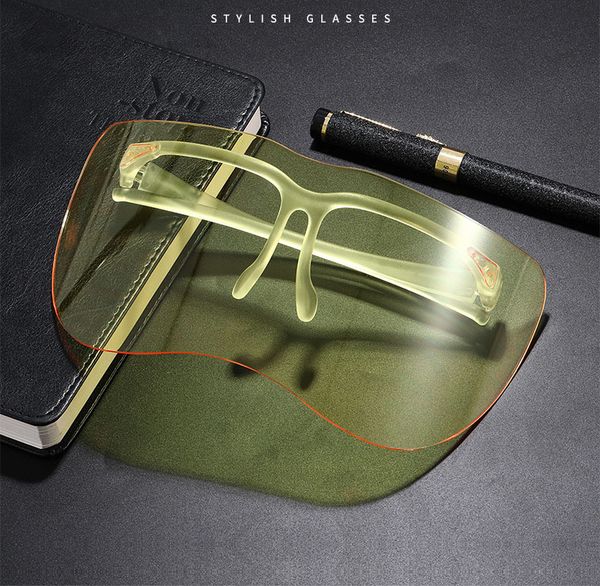 

wholesale 2020 mens new designer shades oversized cycling sunglasses for men women clear lenses sun glasses, White;black