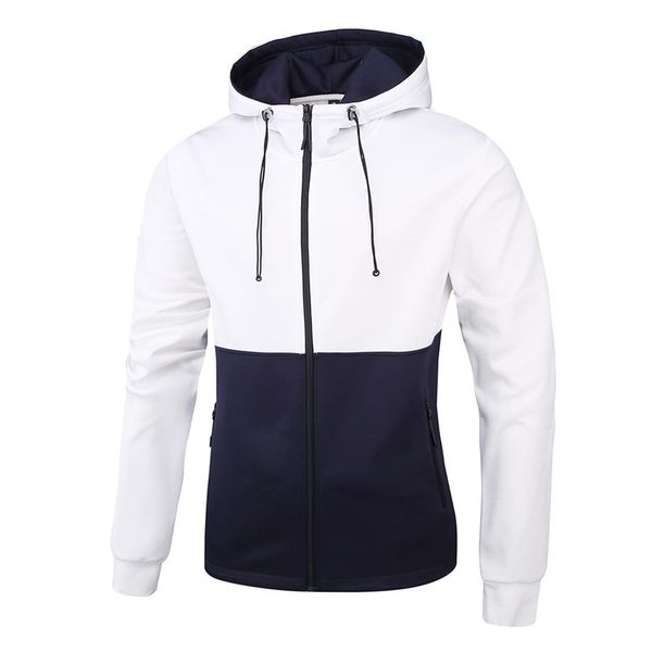 

мужчины с капюшоном толстовки fashion street wear мужские толстовка с капюшоном топы толстовка одежда плюс размер лоскутная молнии пальто ho, Black