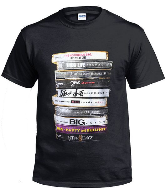 

biggie 2pac tapes notorious big tupac legend black men t-shirt