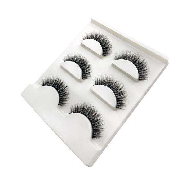

three pairs 3d stretch false eyelashes three-dimensional fake eyelashes extension set beauty products