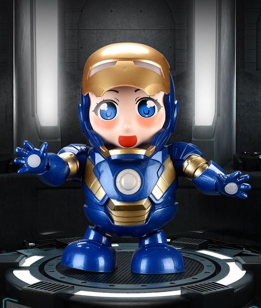 

dazzle dance spider man batman avengers action figure marvel action figures toy led light with dynamic music robot hero electric toy 04