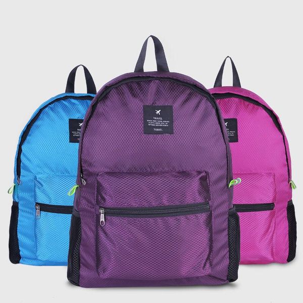 

collapsible space saving outdoor backpack travel mountaineering camp bicycle bag large capacity backpack women's bag