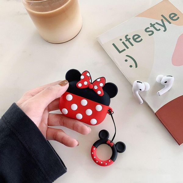 

3d cartoon case for airpods pro cute cartoon protective silicone case for apple airpods pro earphone charging box cover