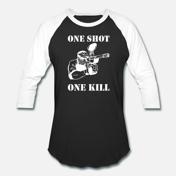 

пейнтбол one shot one kill подарков тенниска мужчин напечатаны с коротким рукавом o шеи одежда fit basic весна pattern рубашка