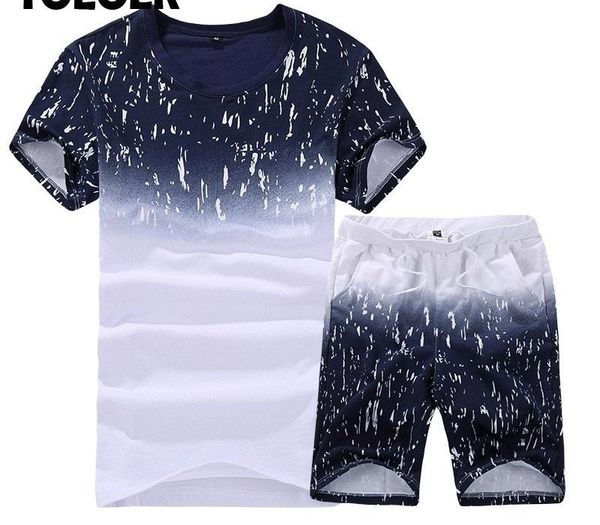 

summer new men's shorts casual suits sportswear mens clothing man tracksuit sets pants male sweatshirt men brand clothing 4xl cx200730, Gray