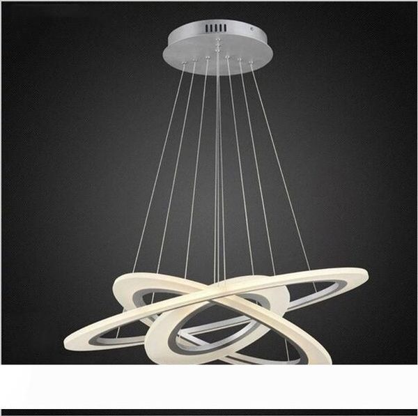 

modern acrylic led pendant light 3 circle suspension chandeliers lighting for living room dining room bedroom
