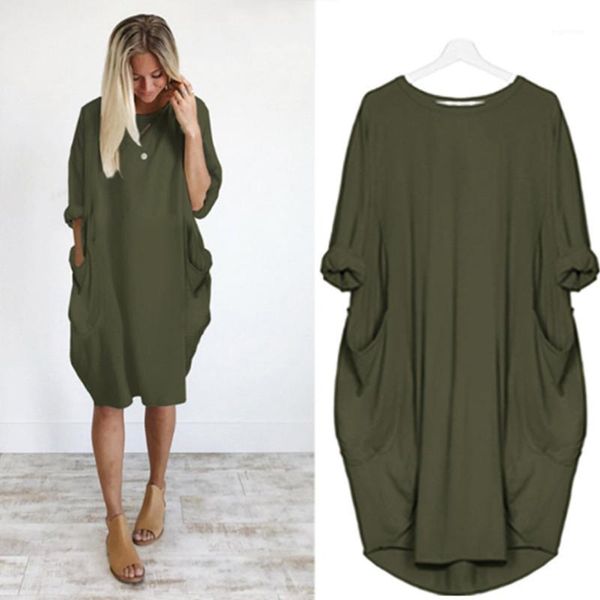 

solid color printed short sleeve panelled dresses casual plus size female clothing summer womerns designer dresses, Black;gray
