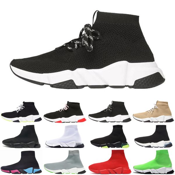 

men women casual sock shoes speed trainer vintage triple socks lack-up platform mens womens trainers sneakers plate-forme size 36-45