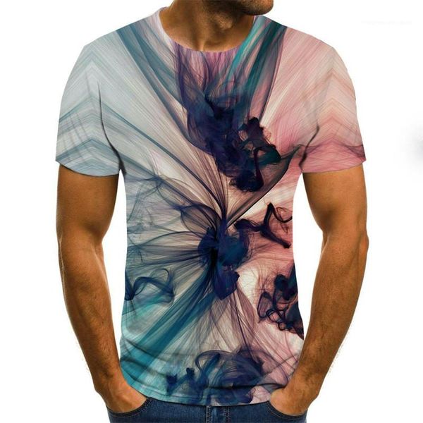 

повседневный короткий рукав crew neck t shirt mens t shirt мода 3d туман контрастность цвет тенниска, White;black