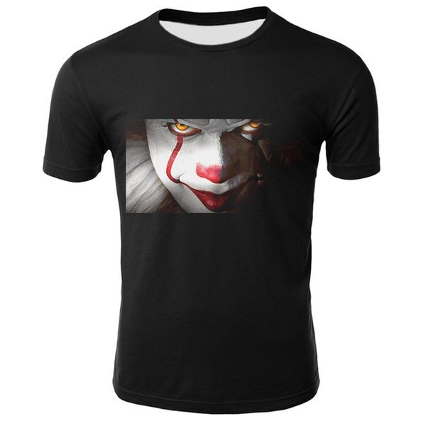 

clown joker face male clown 3d print shirts oversized funny horror men clothing