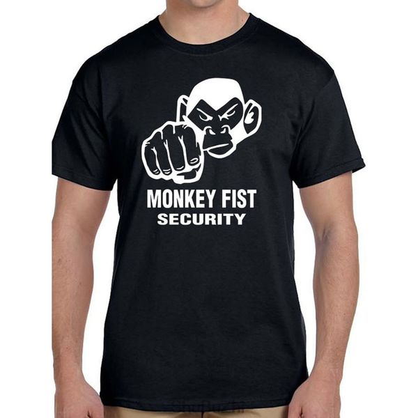 

drop shipping summer men fashion t-shirt monkey fist security mens t shirt casual brand cotton o-neck tshirt big size