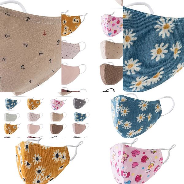 

face 100% mask mask mouth cartoon kids cotton washable reusable mask with filter dus 5fue p5mg1