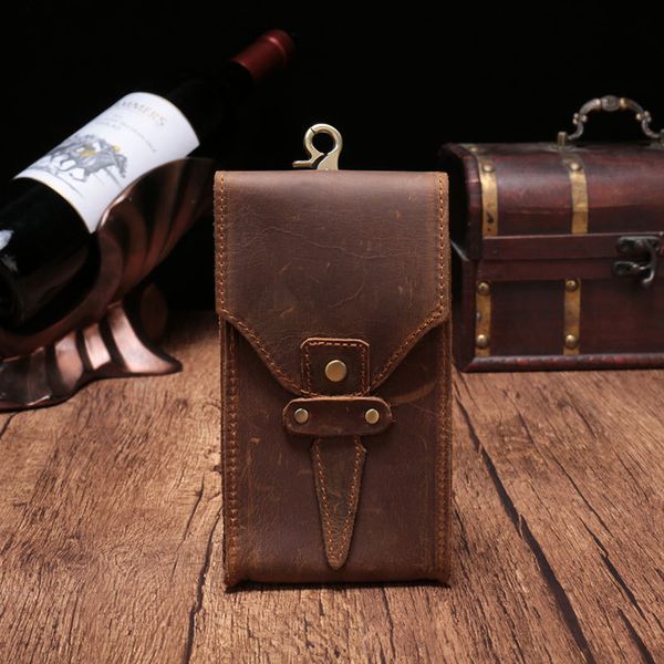 

waist bags riÃ±onera para hombre, de cuero autÃ©ntico viaje, telÃ©fono, monedero bolsillo