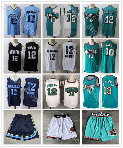 

2020 мемфис нба гризли ja 12 моран ci баскетбольного vintage ванкувер абдур-рахим reeves 50 рубашки, Black;red