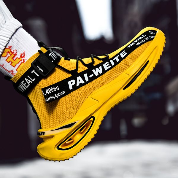 

men's sneakers 2020 new high men shoes fashion casual shoes comfortable lightweight running for men zapatillas hombre, Black