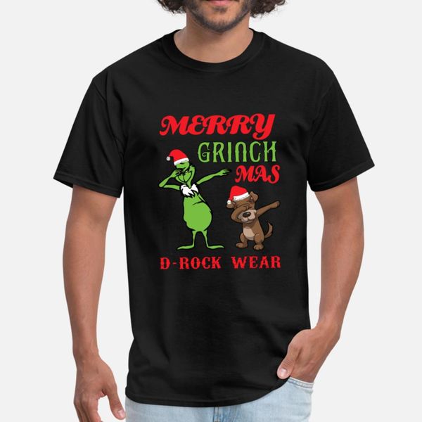 

d rock wear merry grinch mas t shirt men printed short sleeve round neck novelty interesting basic summer unique shirt