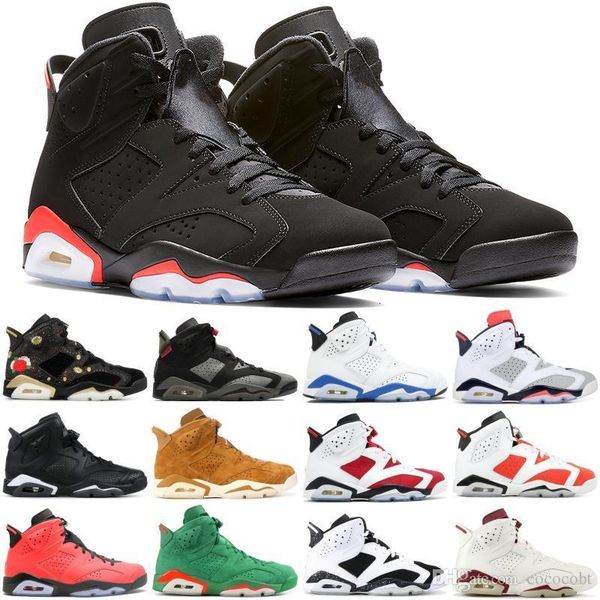 

mens basketball shoes 6s jumpman new reflect silver oreo carmine black cat infrared unc 6 gatorade tinker hatfield sneakers trainer bfu