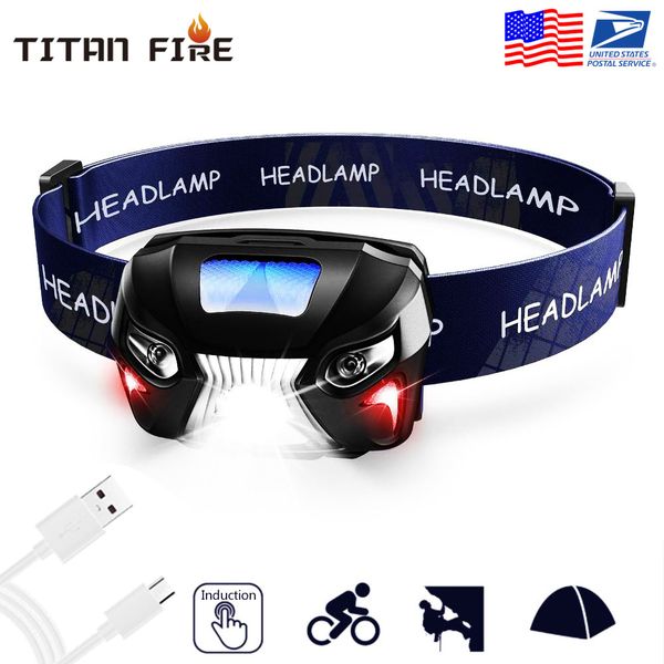 

mini usb body motion sensor 10000lm powerfull headlamp rechargeable led headlight head flashlight camping torch light lamp