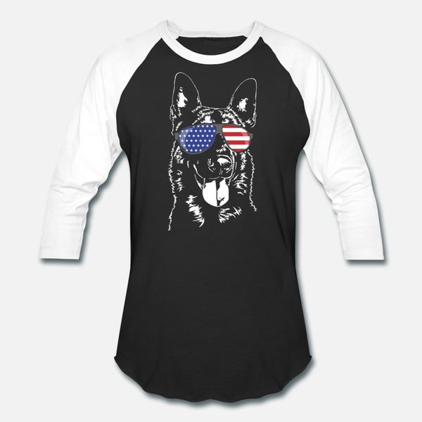 

belgian malinois with america flag sunglasses t shirt men custom short sleeve s-xxxl basic solid cute fashion spring autumn formal shirt