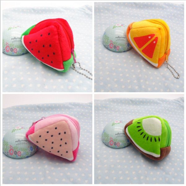 

мини 3d fruit shaped портмоне для женщин держатель ключа деньги сумка женский zipper симпатичные малый кошелек монет кошельки sac femme, White