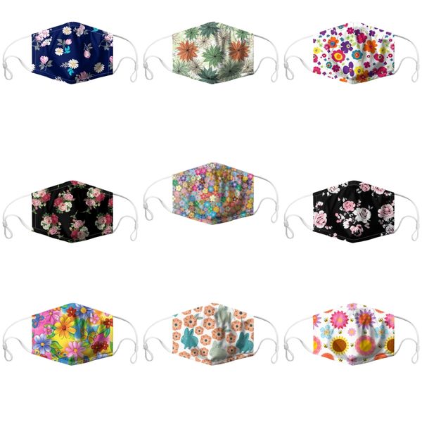 

multi-style mixed masks dust-proof smog-proof mask printed pattern camouflagewashable adultface mask#102, Black