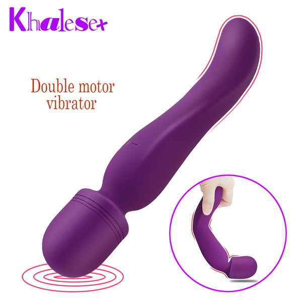 

av for clit vibrators for dual usb magic charge powerful wand woman massager women toys khalevibrator masturbator t200815 vphf