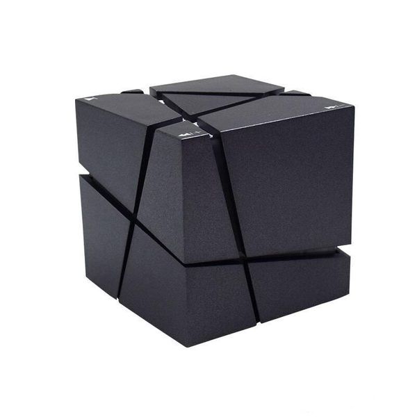 

new qone mini cube speakers 3d stereo sound portable bluetooth speaker wireless music box support tf card with retail box good 2018