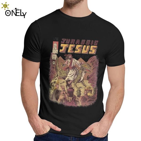 

for male t shirt jurassic jesus anime manga dragons monster retro games soft slim casual man's o-neck harajuku streetwear tee