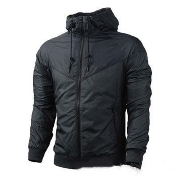 

brand fashion sweatshirt hoodie men jacket long sleeve sports outdoor outerwear windrunner zipper designer male long sleeve coat, Black;brown